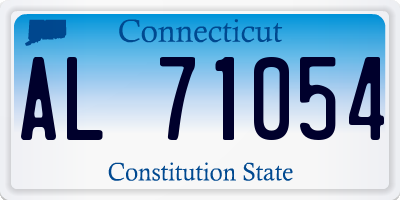 CT license plate AL71054