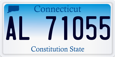 CT license plate AL71055