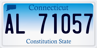 CT license plate AL71057