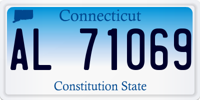 CT license plate AL71069
