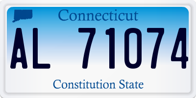 CT license plate AL71074