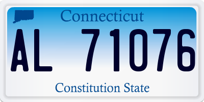 CT license plate AL71076