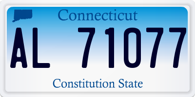 CT license plate AL71077