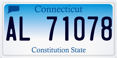 CT license plate AL71078