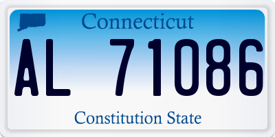 CT license plate AL71086