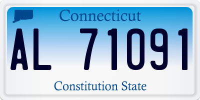 CT license plate AL71091