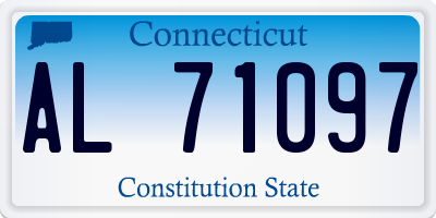 CT license plate AL71097