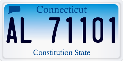 CT license plate AL71101