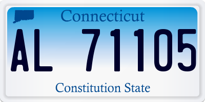 CT license plate AL71105