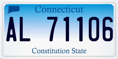 CT license plate AL71106