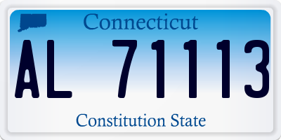 CT license plate AL71113