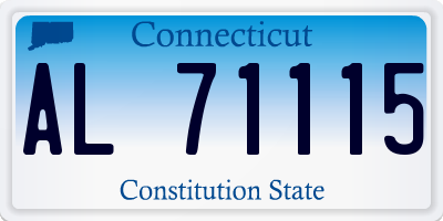 CT license plate AL71115