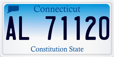 CT license plate AL71120