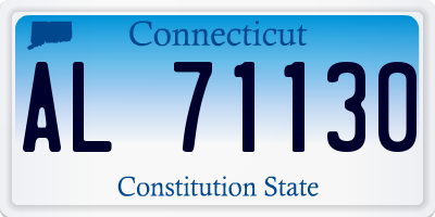 CT license plate AL71130