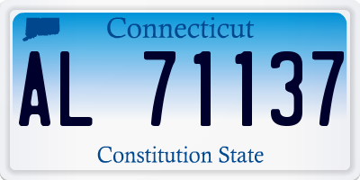 CT license plate AL71137