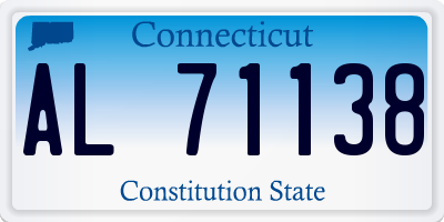 CT license plate AL71138