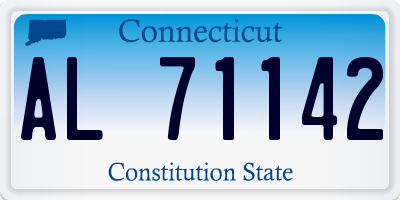 CT license plate AL71142