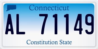 CT license plate AL71149