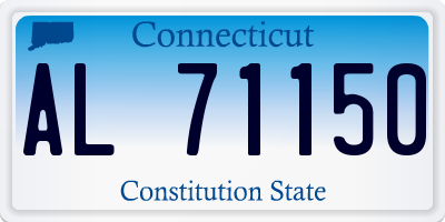 CT license plate AL71150