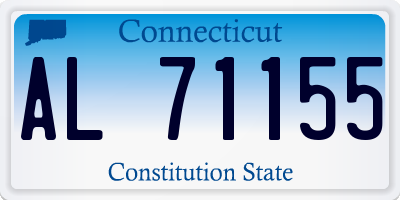 CT license plate AL71155
