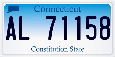 CT license plate AL71158