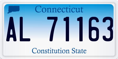 CT license plate AL71163
