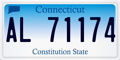 CT license plate AL71174