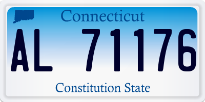 CT license plate AL71176