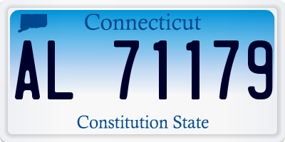 CT license plate AL71179