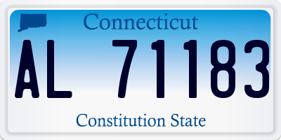 CT license plate AL71183