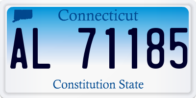 CT license plate AL71185