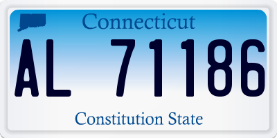 CT license plate AL71186
