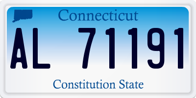 CT license plate AL71191