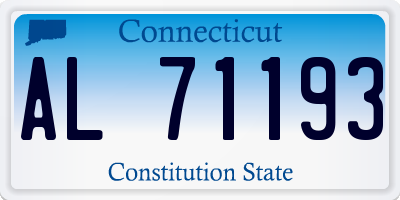 CT license plate AL71193