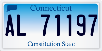 CT license plate AL71197