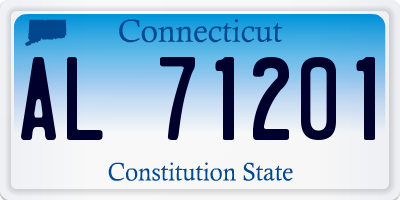 CT license plate AL71201