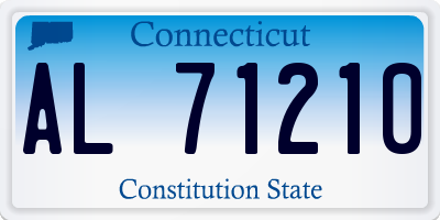 CT license plate AL71210
