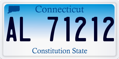 CT license plate AL71212