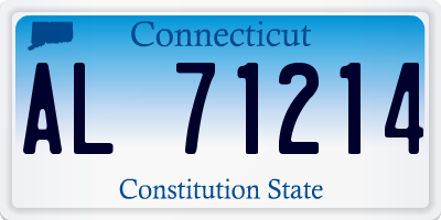 CT license plate AL71214
