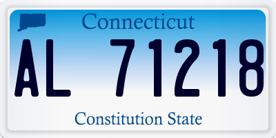CT license plate AL71218