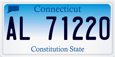 CT license plate AL71220