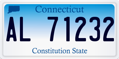 CT license plate AL71232