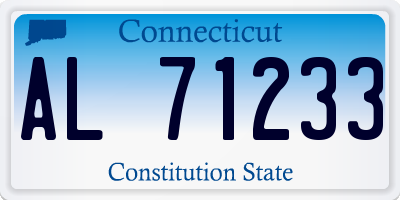 CT license plate AL71233