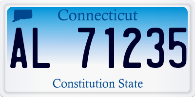 CT license plate AL71235