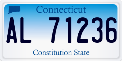 CT license plate AL71236