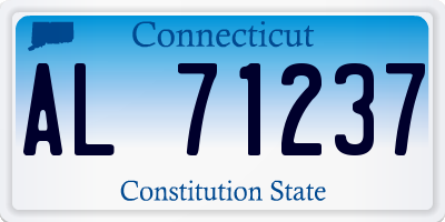 CT license plate AL71237