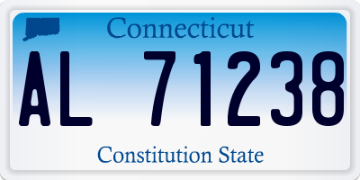 CT license plate AL71238