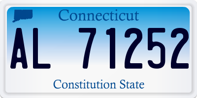 CT license plate AL71252