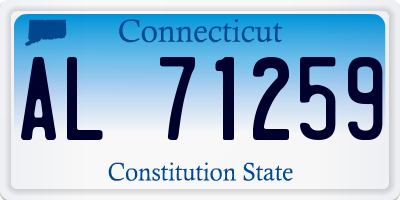 CT license plate AL71259