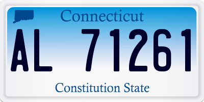 CT license plate AL71261